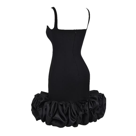 LILOU Black Ruffle Hem Dress - NWOT - Picture 4 of 5